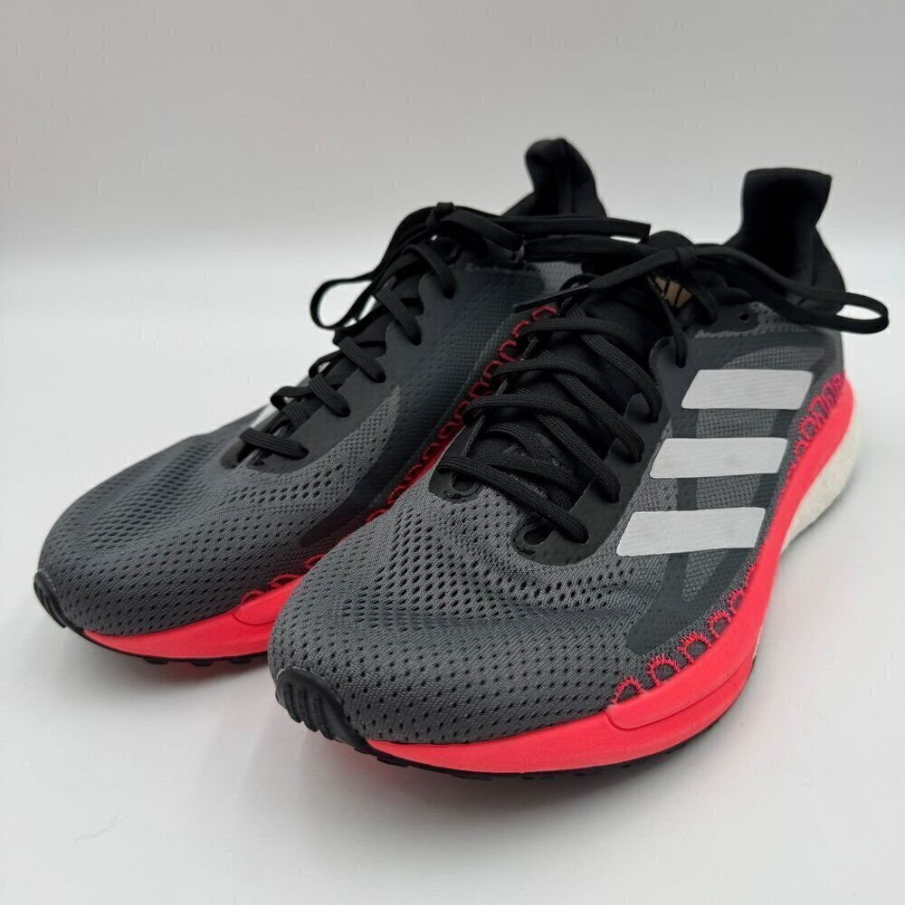 Adidas Solar Glide 3 ST Gray Signal Pink Womens Running Shoes FV7252 Size 9.5
